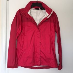 Marmot pink raincoat